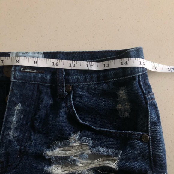 One Teaspoon Bandits Jean Shorts Sz 25 - Picture 9 of 10